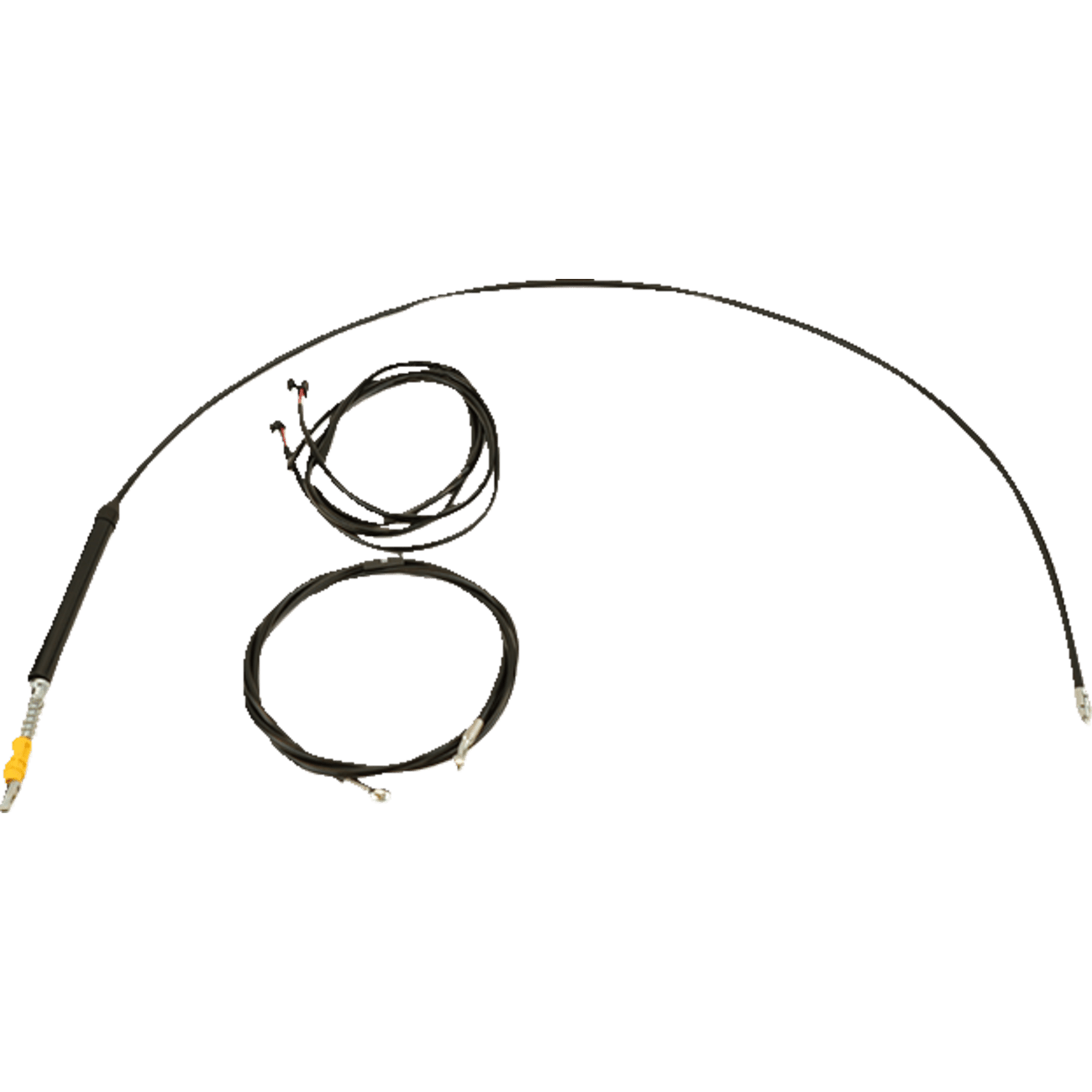 LA CHOPPERS Cable Kit 12" 14" Handlebars Black