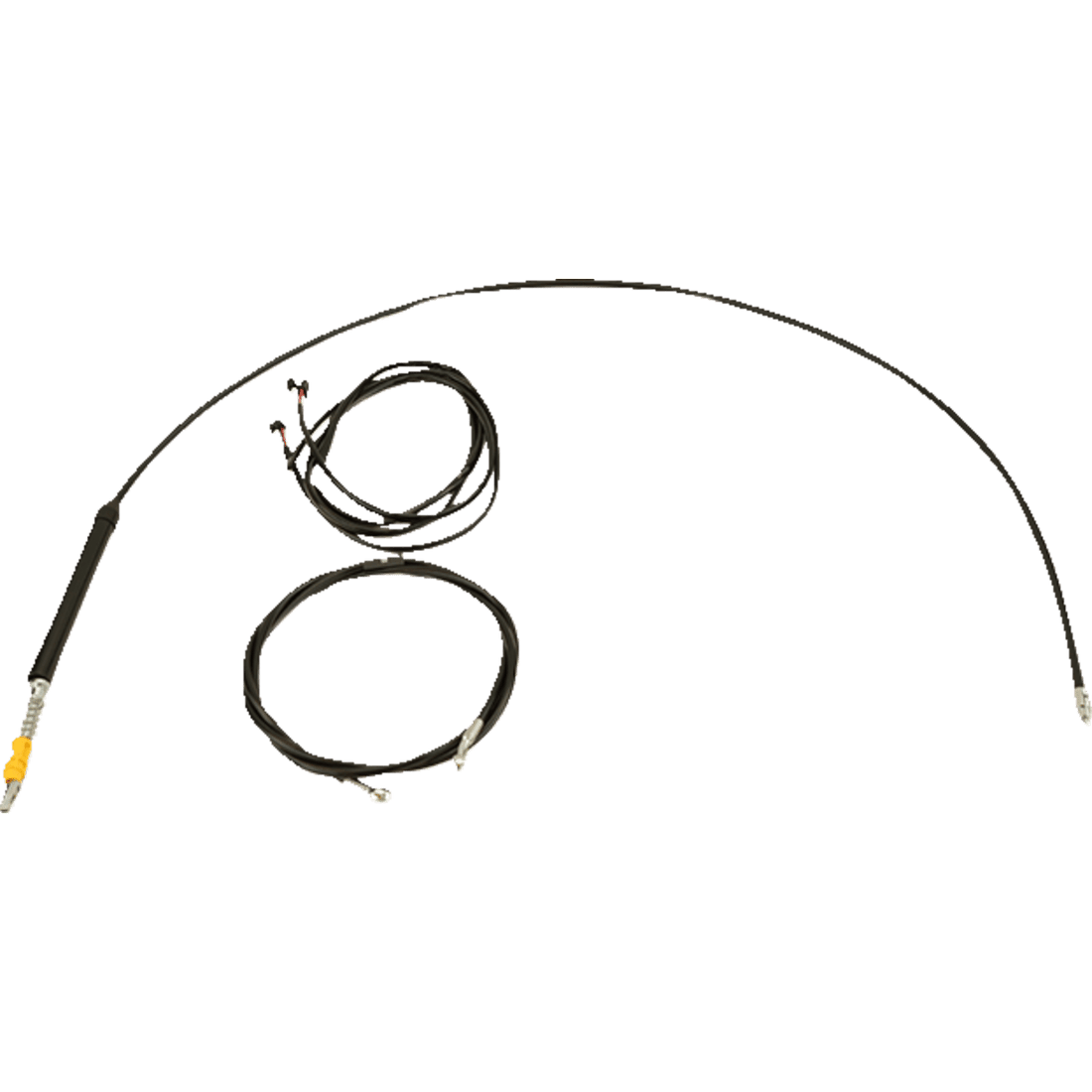 LA CHOPPERS Cable Kit 12" 14" Handlebars Black