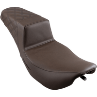 SADDLEMEN Step-Up Seat Rear Lattice Stitch Brown 89706173BR