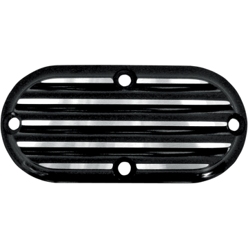 JOKER MACHINE Inspection Cover Black/Silver Finned 0695TC