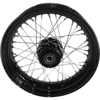 DRAG SPECIALTIES Wheel Laced 40 Spoke Rear Black 17x4.5 '08-'17 FXD