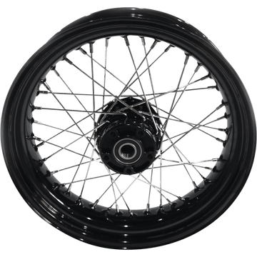 DRAG SPECIALTIES Wheel Laced 40 Spoke Rear Black 17x4.5 '08-'17 FXD