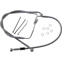 DRAG SPECIALTIES Brake Line Front Lower/Upper Stainless Steel