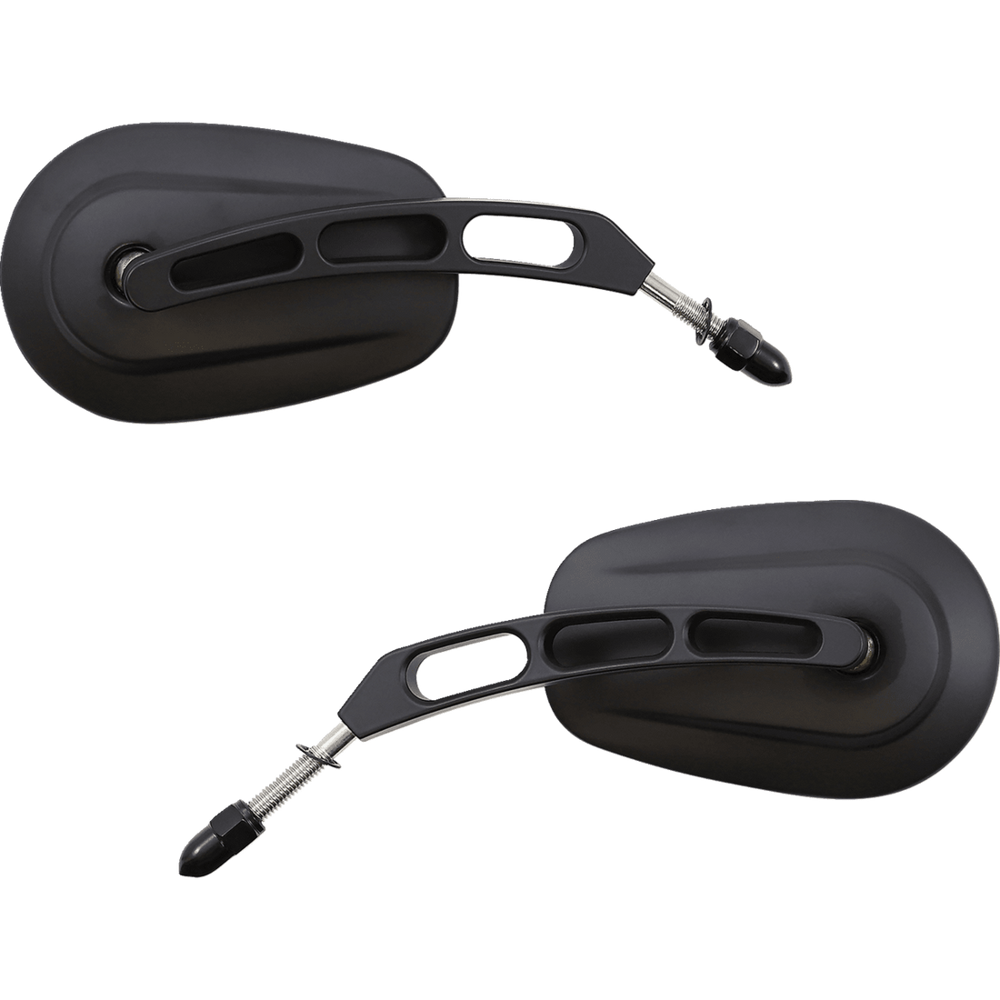 RIVCO PRODUCTS Mirror Thru-Mount Side View Oval Black MV307