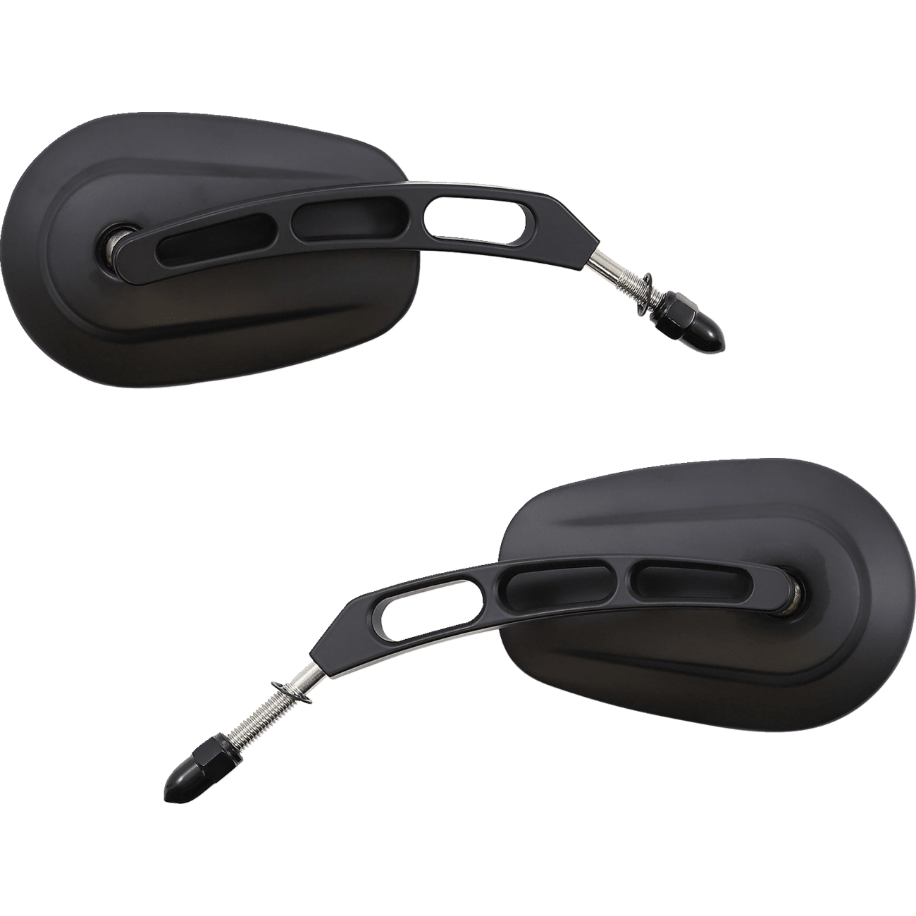 RIVCO PRODUCTS Mirror Thru-Mount Side View Oval Black MV307