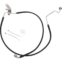 DRAG SPECIALTIES Brake Line Front Black +2" Softail '04-'06