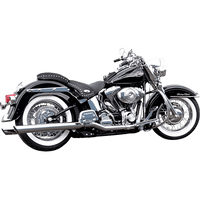 BASSANI XHAUST Slip-On Mufflers Slash-Up Chrome 31117B