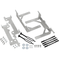 MOOSE RACING Radiator Braces Silver Beta 114018