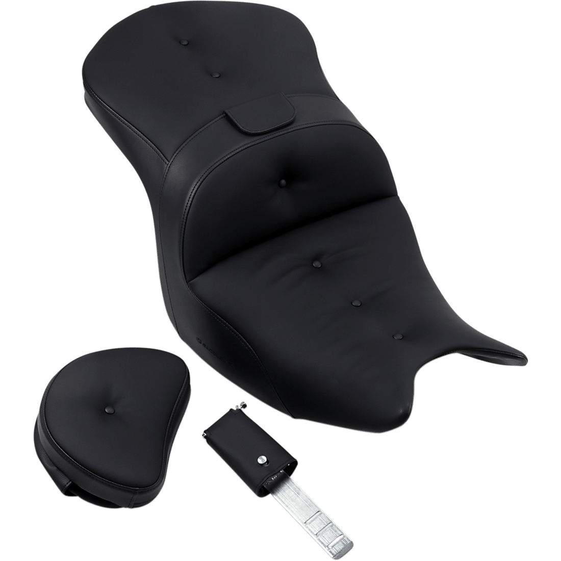 SADDLEMEN Seat Roadsofa™ With Backrest Pillow Top Black H1807181BR