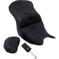 SADDLEMEN Seat Roadsofa™ With Backrest Pillow Top Black H1807181BR