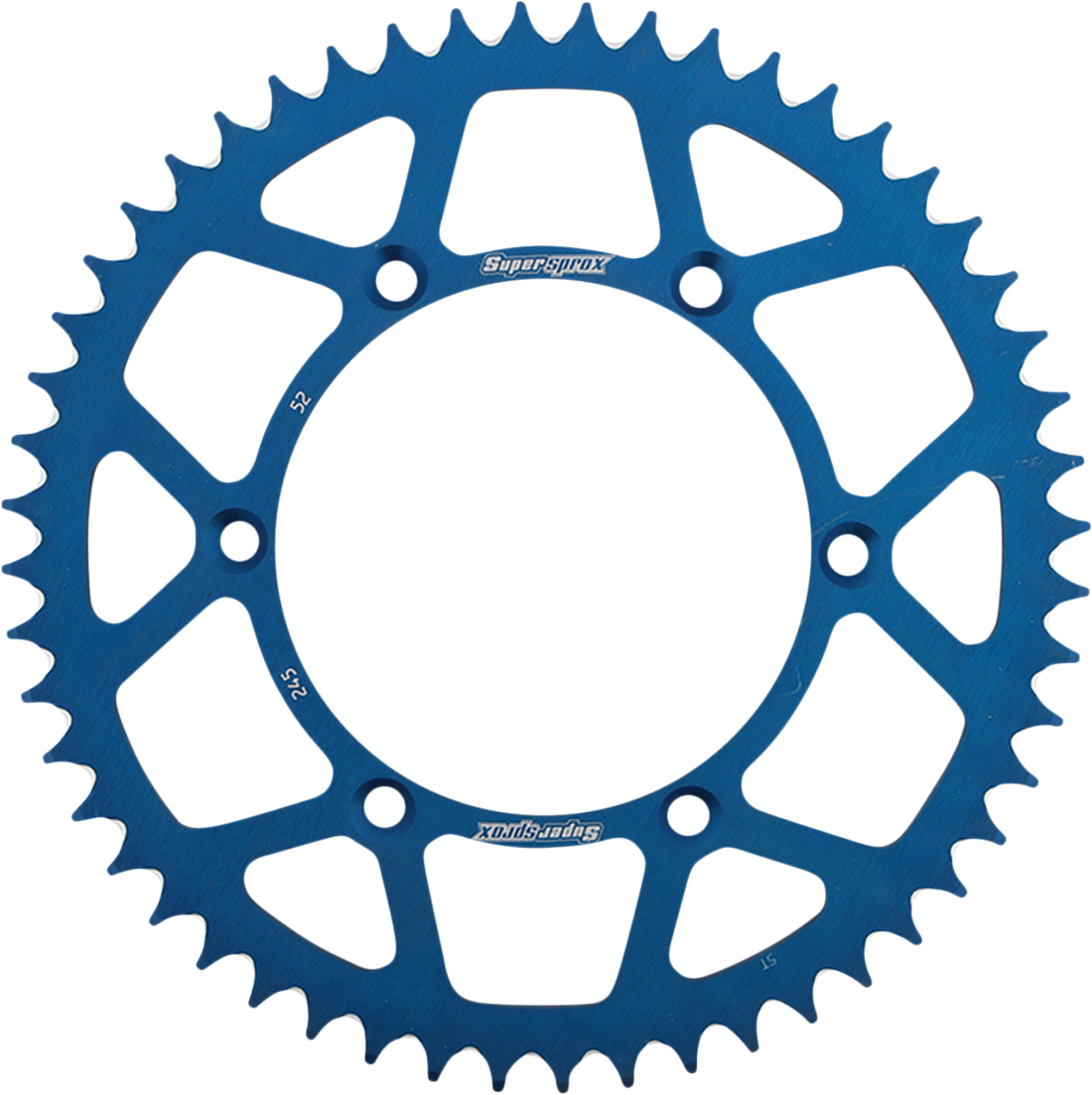 SUPERSPROX Rear Sprocket Alloy Blue 52-Tooth