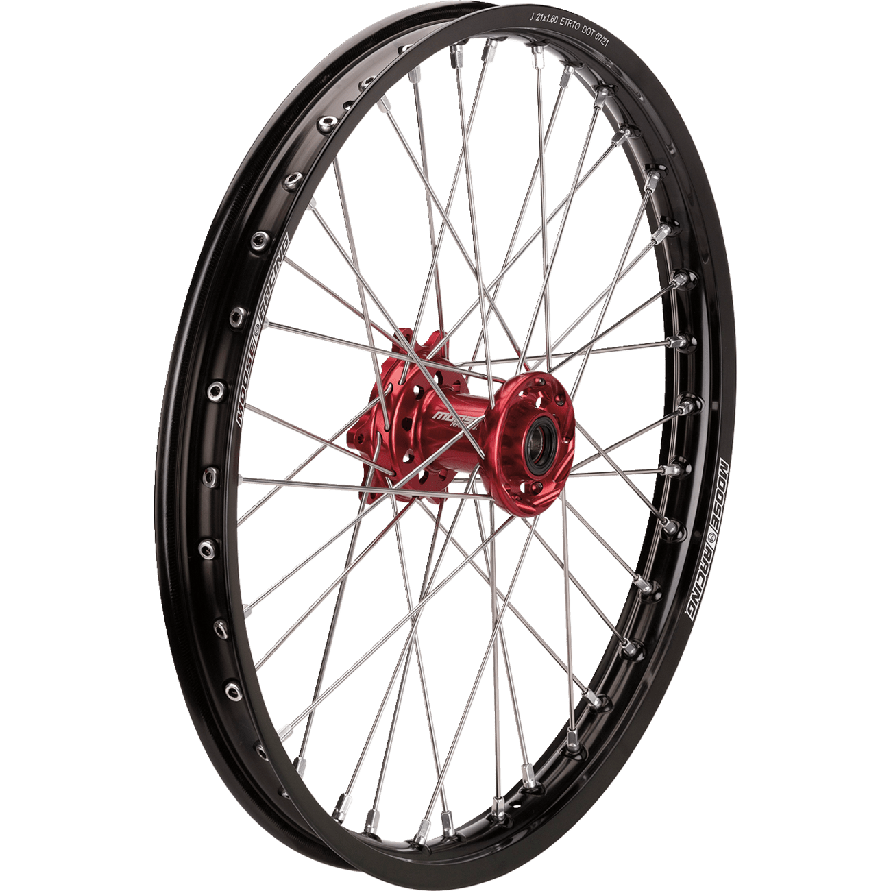 MOOSE RACING Wheel Assembly SX-1 Complete Front Black Wheel/Red Hub 21x1.6 Honda HF16021BKRD