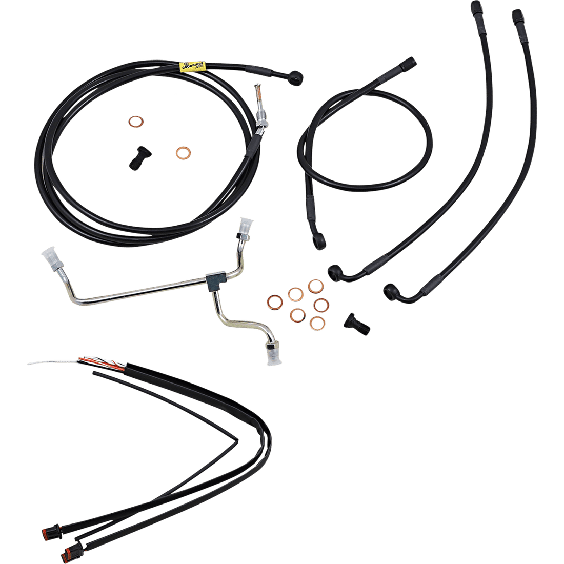 BURLY BRAND Control Kit 13" Ape Hanger Handlebars B301236