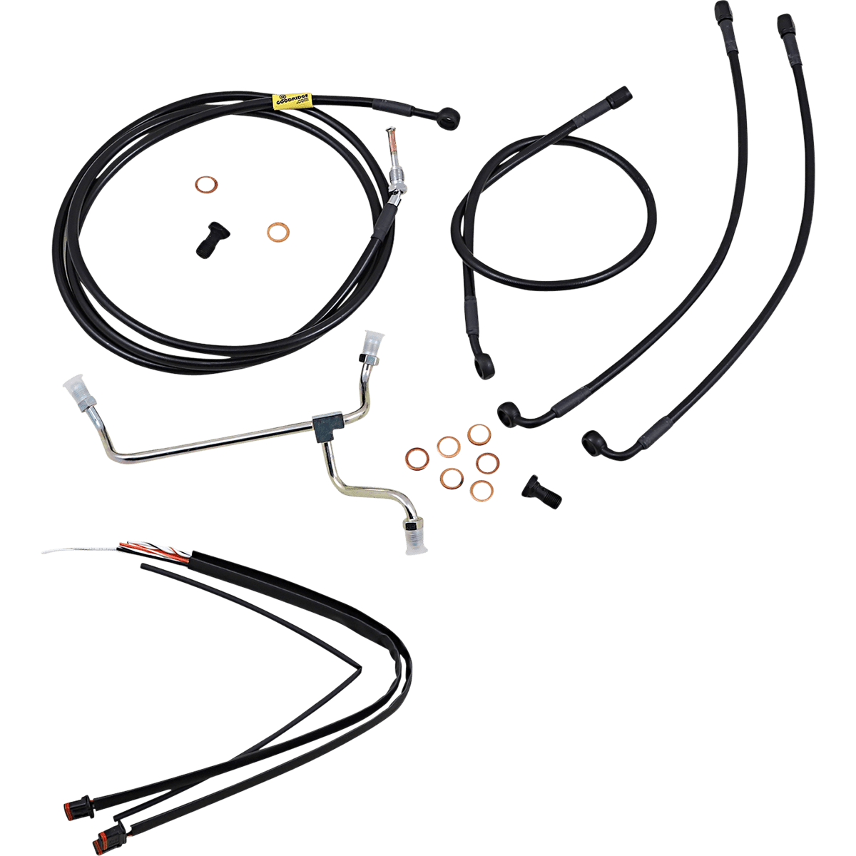 BURLY BRAND Control Kit 13" Ape Hanger Handlebars B301236