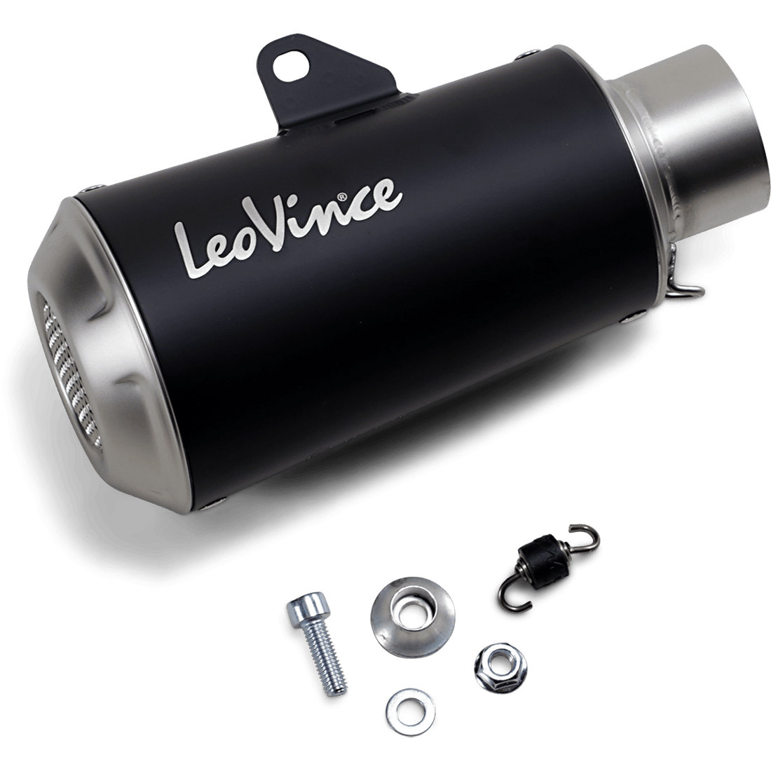 LEOVINCE 54mm Universal LV-10 Slip-On Muffler Black Edition 9746BU