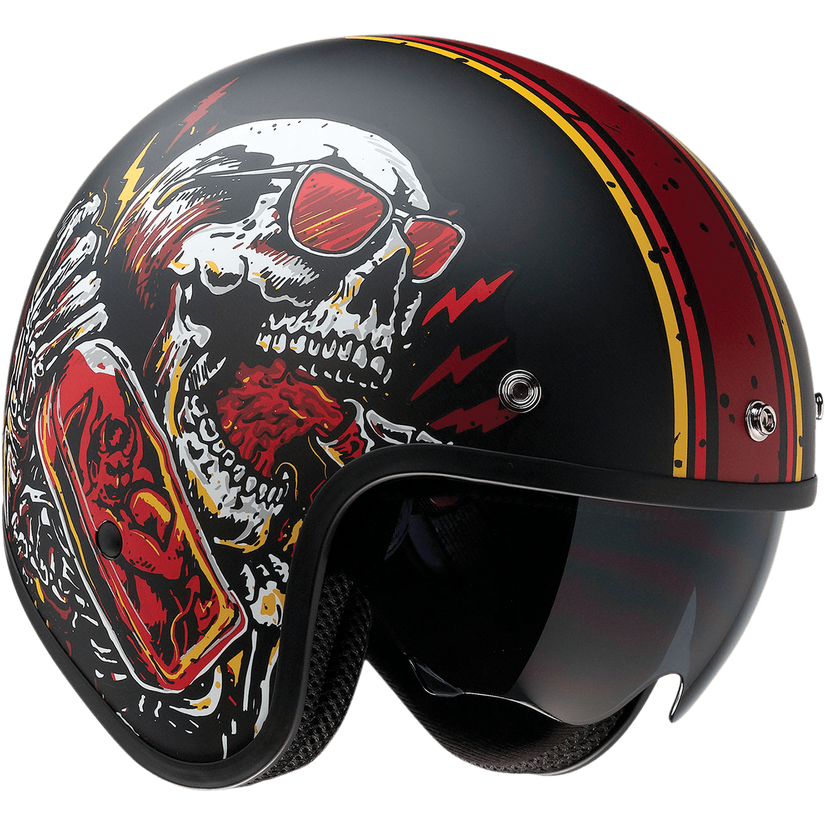 Z1R Saturn Helmet Devil Made Me Black/Red Small