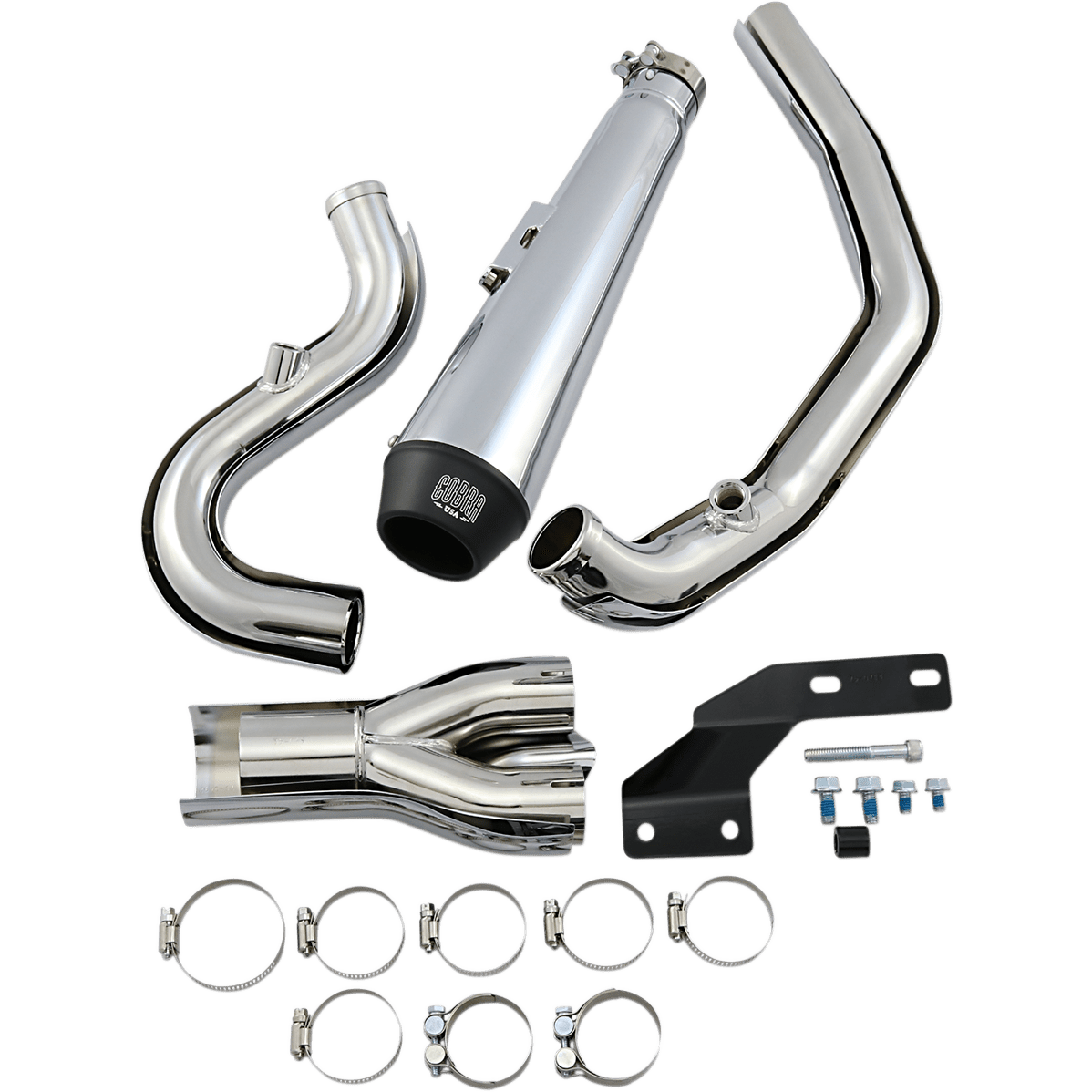 COBRA El Diablo Exhaust Chrome '07-'11 Softail 6484