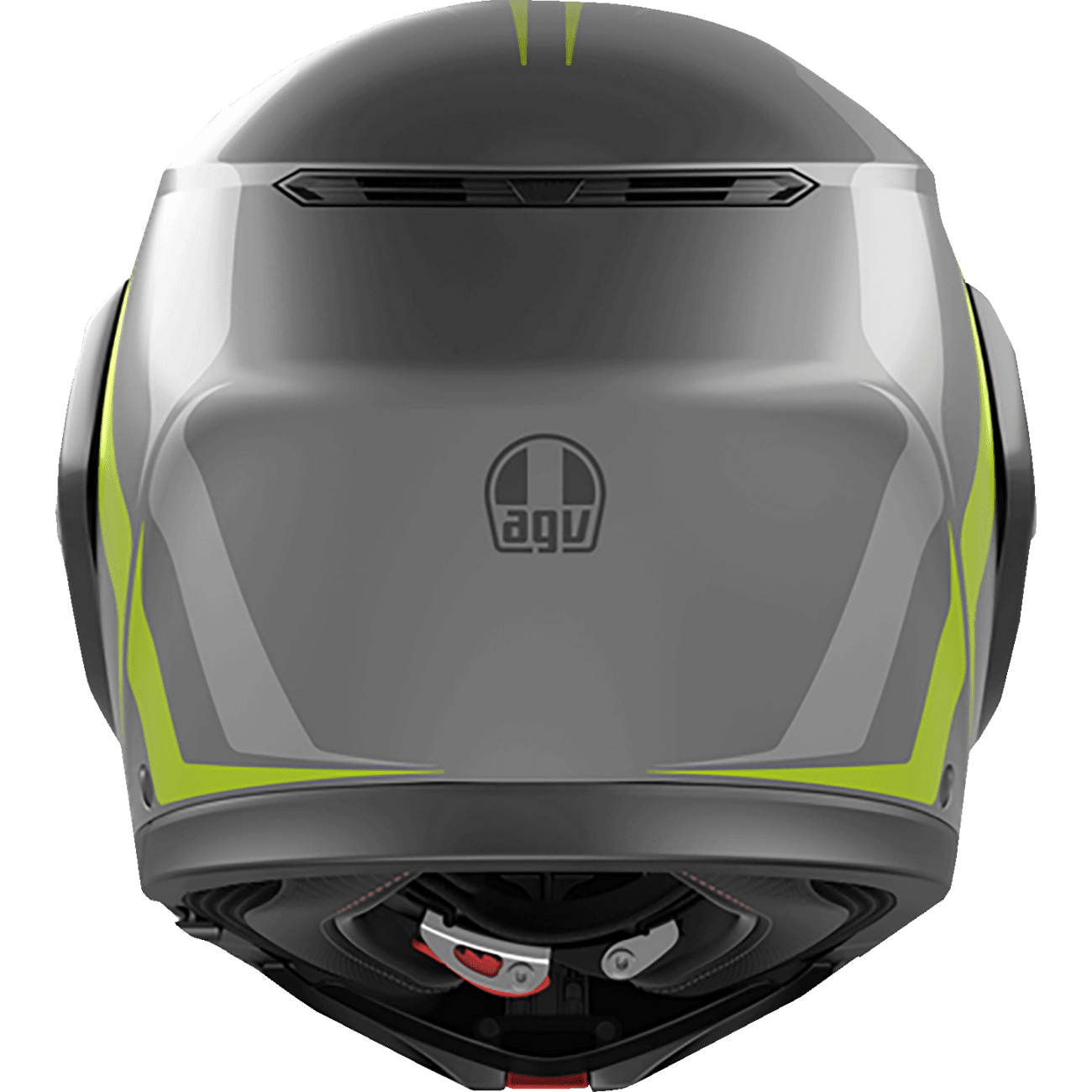 AGV Streetmodular Helmet Resia Matte Gray/Black/Yellow Fluo Small 2118296002007S