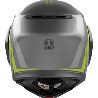 AGV Streetmodular Helmet Resia Matte Gray/Black/Yellow Fluo Small 2118296002007S