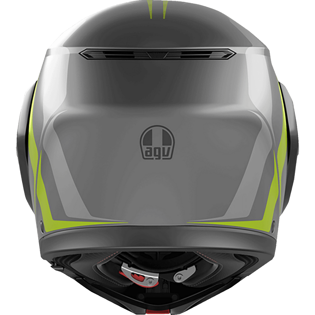 AGV Streetmodular Helmet Resia Matte Gray/Black/Yellow Fluo Large 2118296002007L