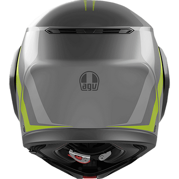 AGV Streetmodular Helmet Resia Matte Gray/Black/Yellow Fluo Large 2118296002007L