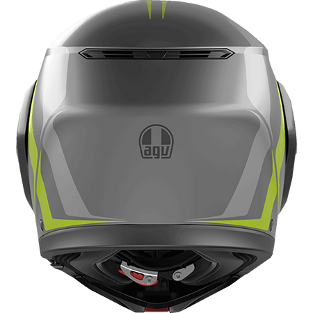 AGV Streetmodular Helmet Resia Matte Gray/Black/Yellow Fluo Medium 2118296002007M