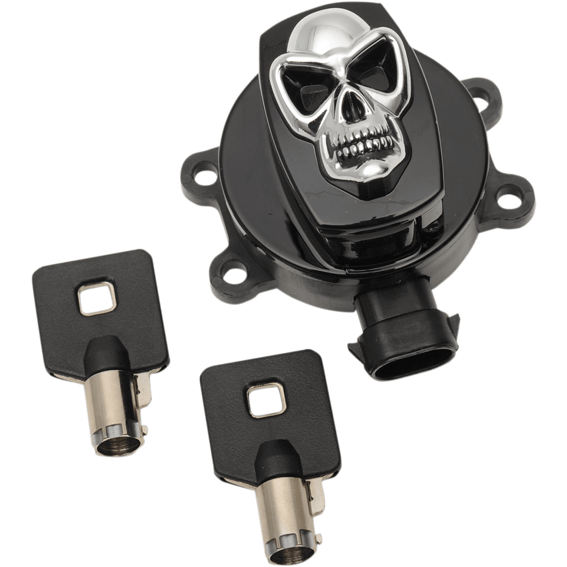 DRAG SPECIALTIES Ignition Switch Skull Black