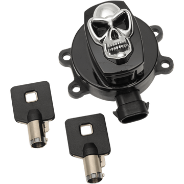 DRAG SPECIALTIES Ignition Switch Skull Black