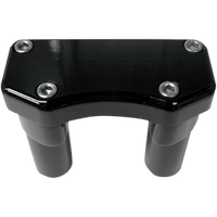 DRAG SPECIALTIES Risers 3" Buffalo Top Black