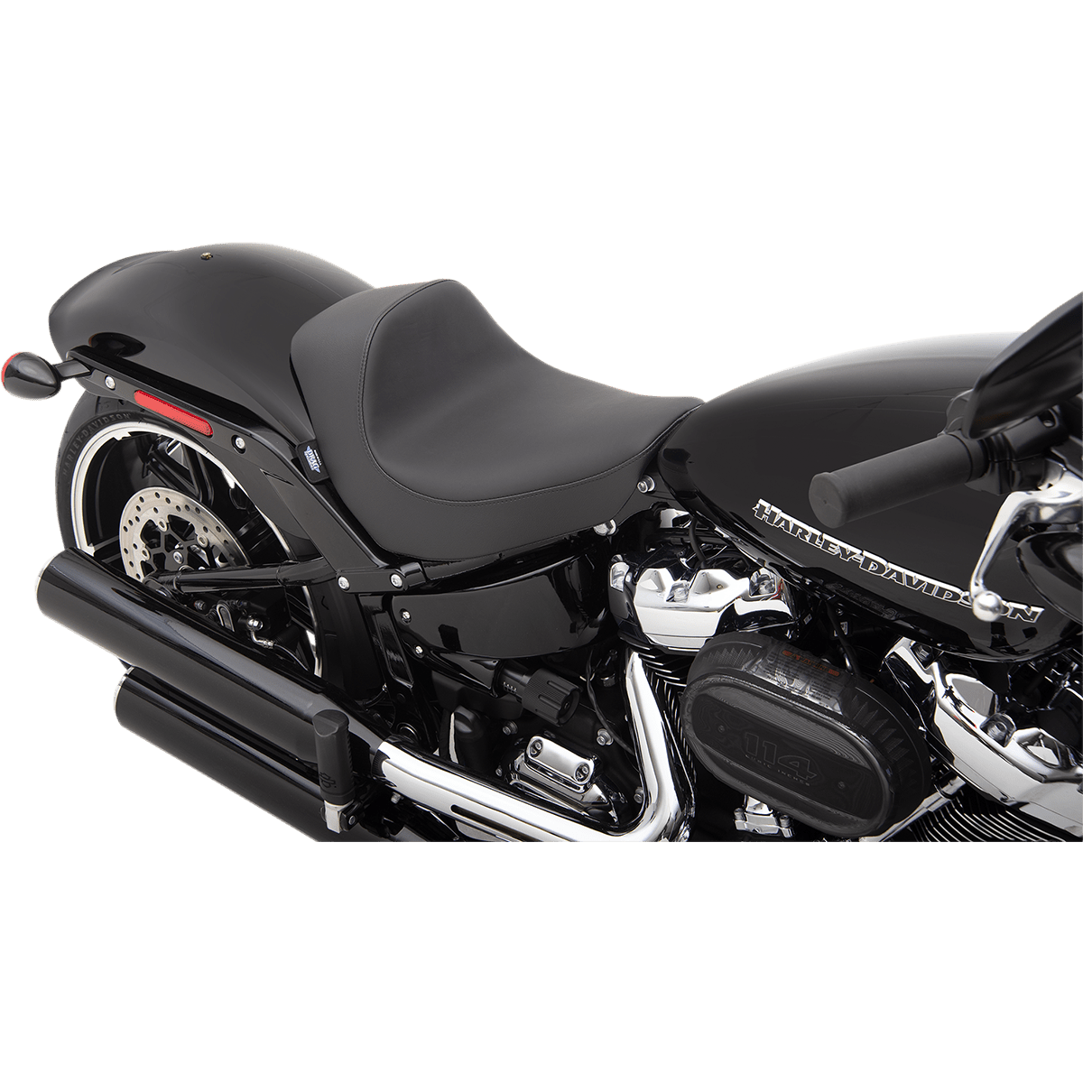 DRAG SPECIALTIES EZ-Solo Seat Smooth Solar-Reflective Leather FXBR/S '18-'22