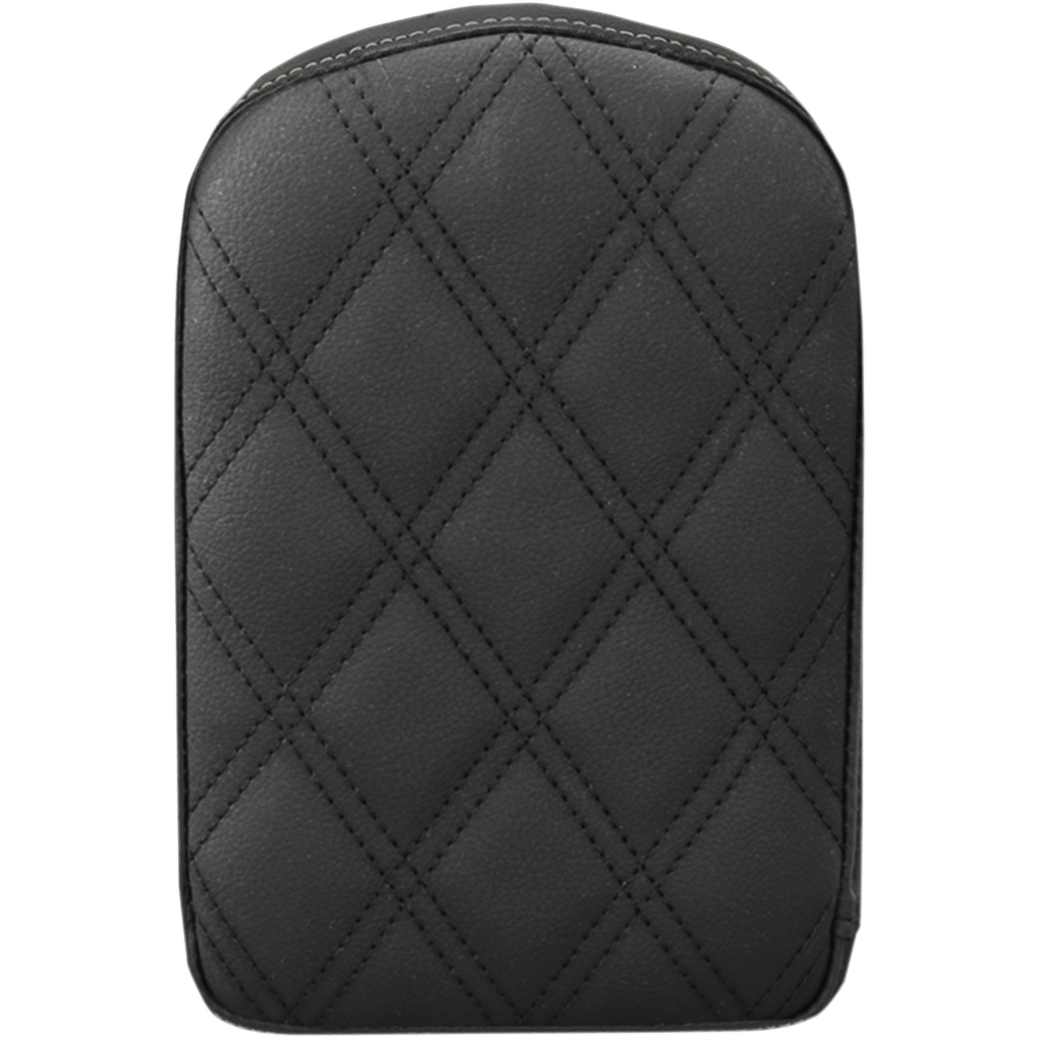 SADDLEMEN Sissy Bar Pad Lattice Stitched Black 041143