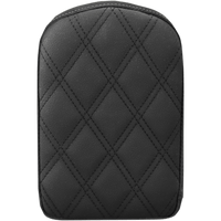 SADDLEMEN Sissy Bar Pad Lattice Stitched Black 041143