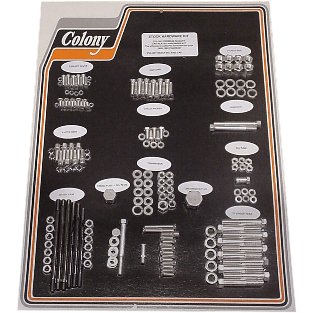 COLONY Hardware Kit Cadmium '58-'65 8303 CAD