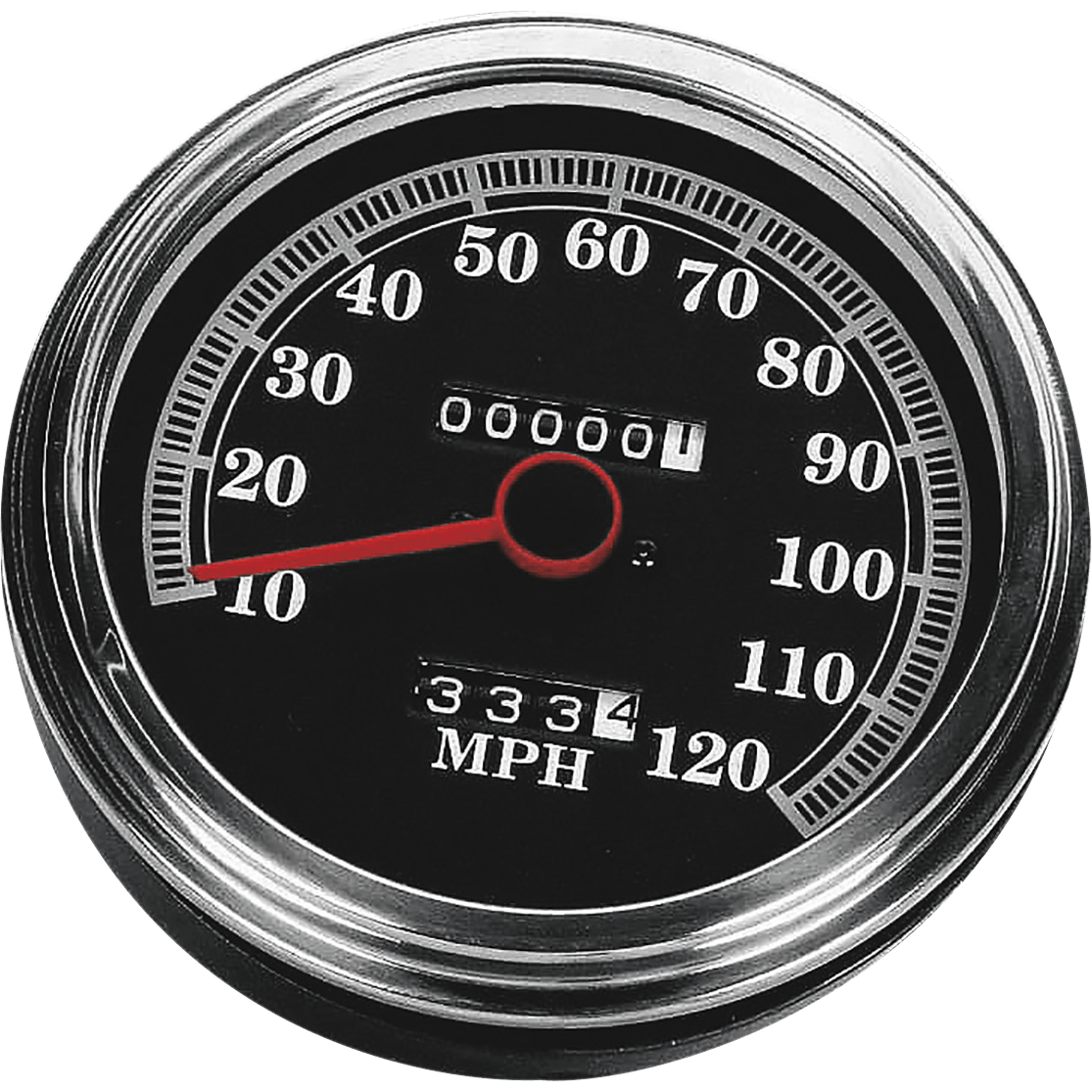 DRAG SPECIALTIES 5" MPH FL-Style 2:1 Speedometer '89-'95 Black Face