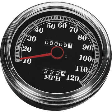 DRAG SPECIALTIES 5" MPH FL-Style 2:1 Speedometer '89-'95 Black Face