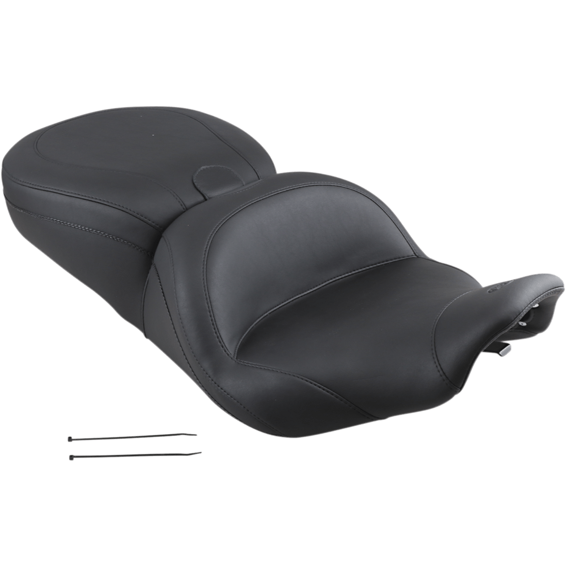 MUSTANG Lowdown Seat with Driver Backrest Plain FLHR '97-'07 79672