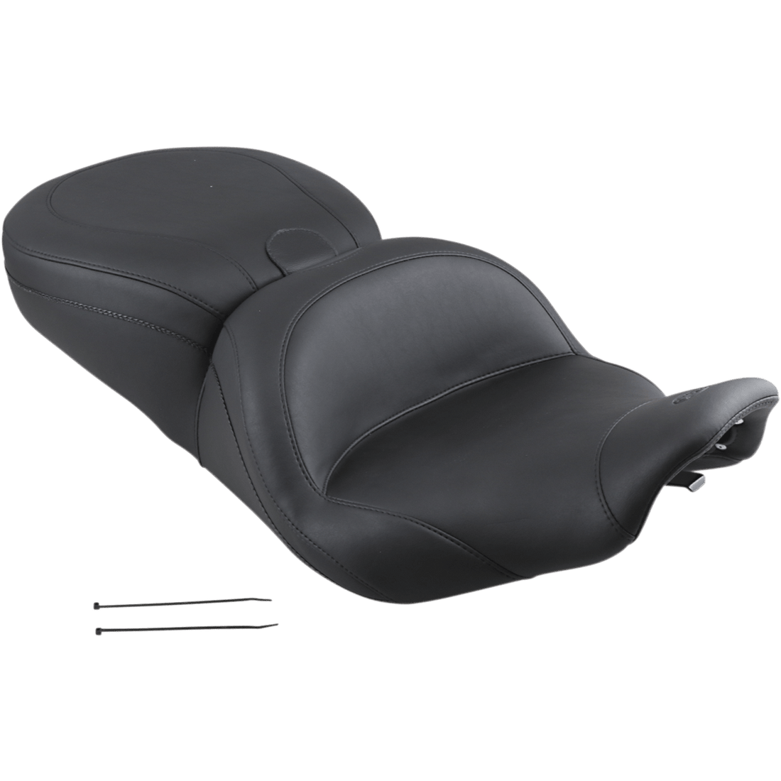 MUSTANG Lowdown Seat with Driver Backrest Plain FLHR '97-'07 79672