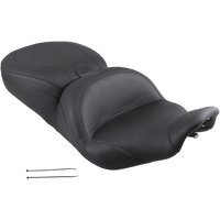 MUSTANG Lowdown Seat with Driver Backrest Plain FLHR '97-'07 79672