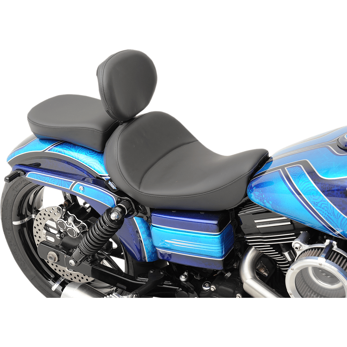 DRAG SPECIALTIES Solo Seat Mild Stitched Driver's Backrest FXD/FLD '06-'17