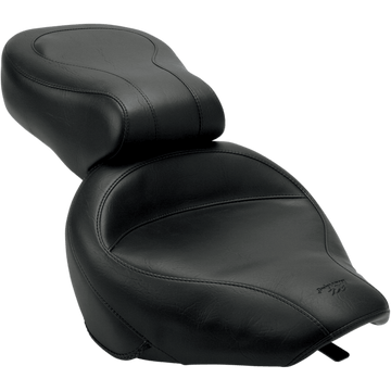 MUSTANG Seat Vintage Wide Touring Without Driver Backrest One-Piece Smooth Black VN800 75933