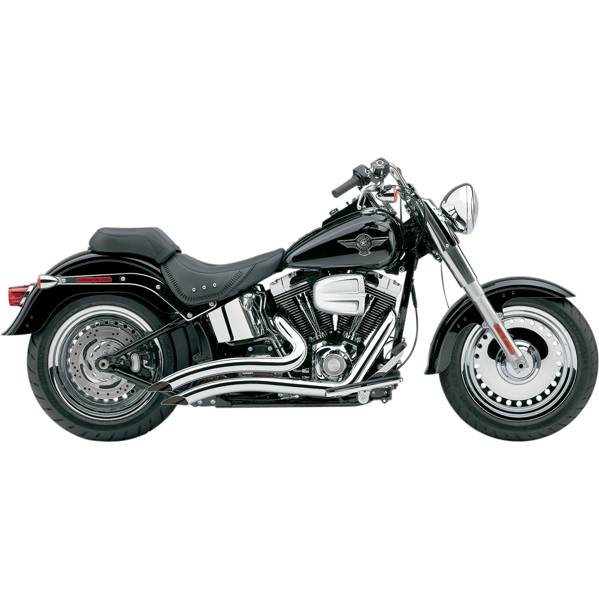 COBRA Speedster Swept Short Exhaust Chrome '86-'06 Softail 6223