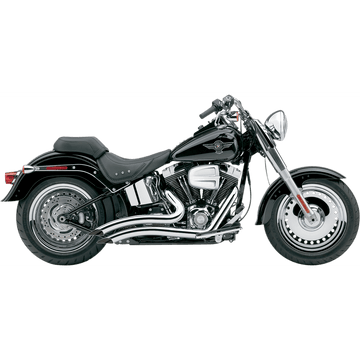 COBRA Speedster Swept Short Exhaust Chrome '86-'06 Softail 6223