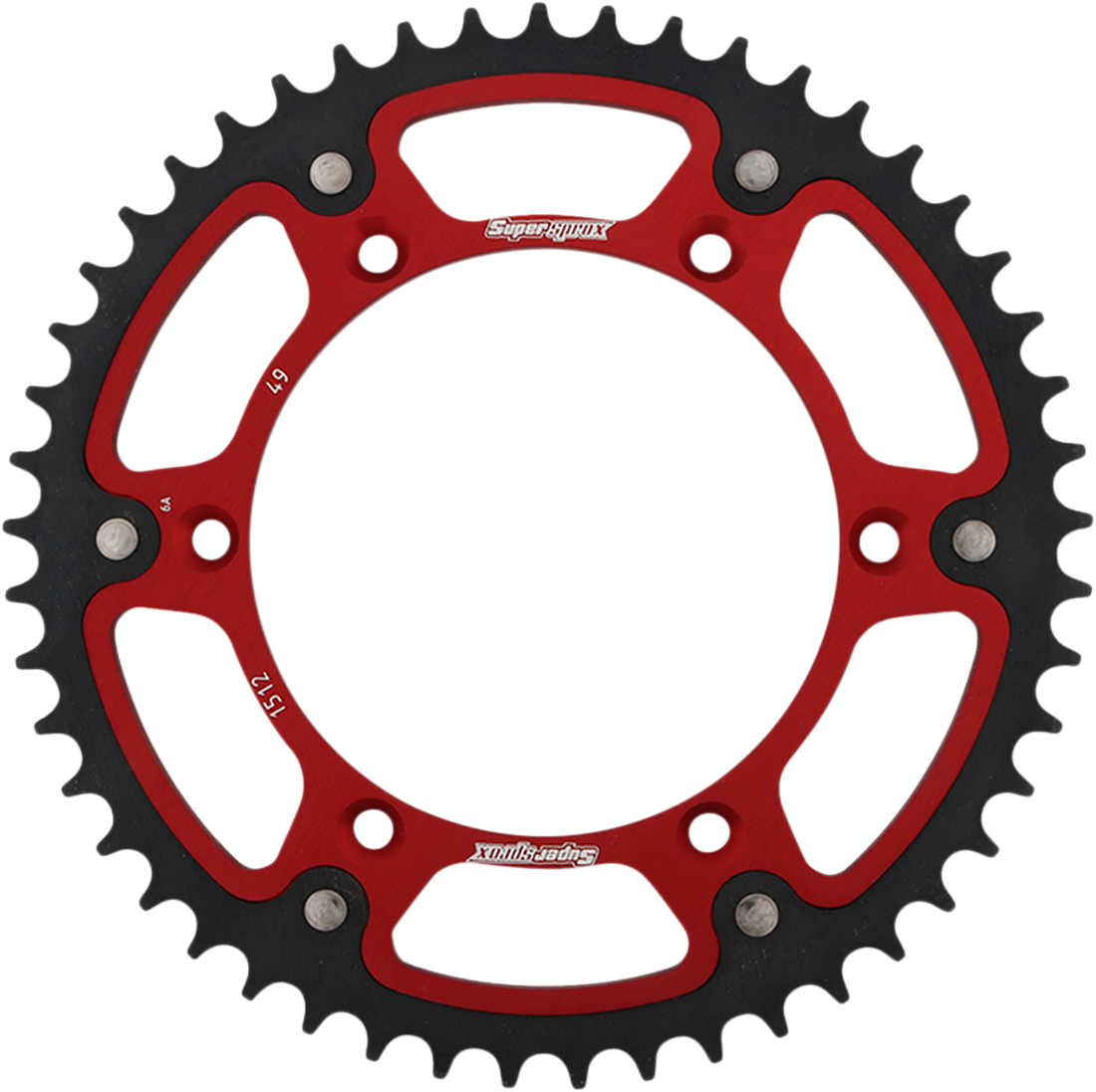 SUPERSPROX Stealth Rear Sprocket 49-Tooth Red Beta/Husqvarna/Sherco/Suzuki RST151249RED