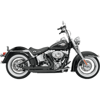 BASSANI XHAUST FireFlight Exhaust Black Softail 12123B