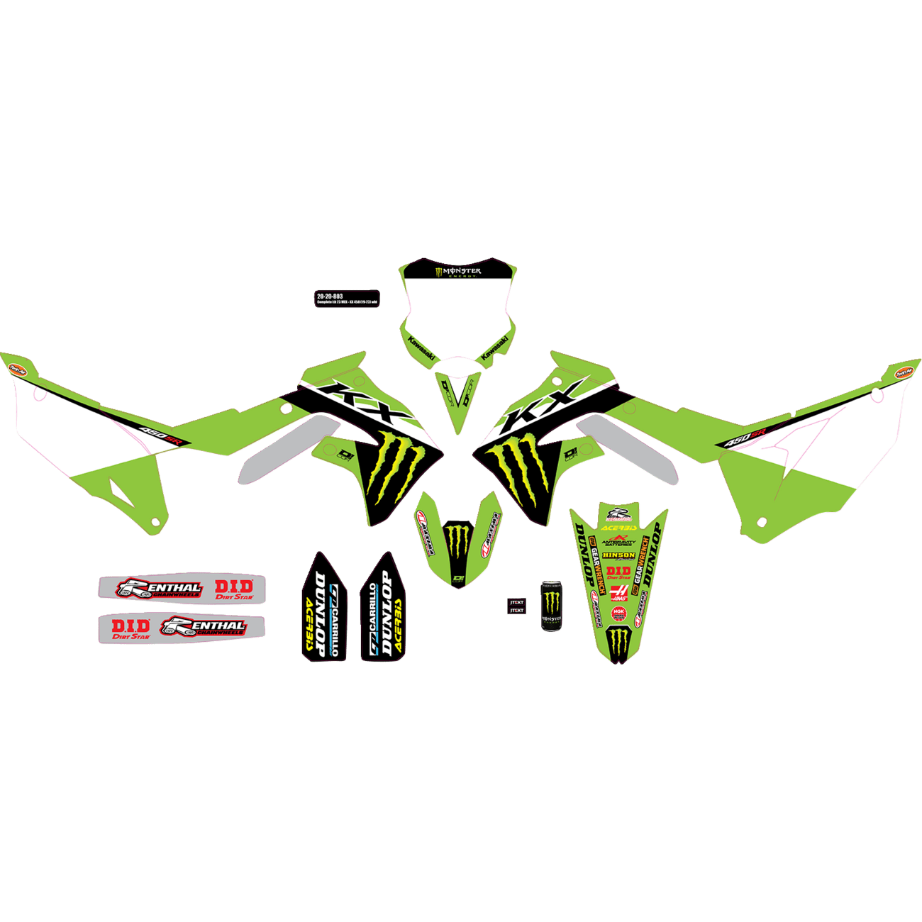 D'COR VISUALS Graphic Kit '23 Monster Energy 2020803