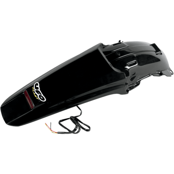 UFO Enduro Rear Fender with LED Black