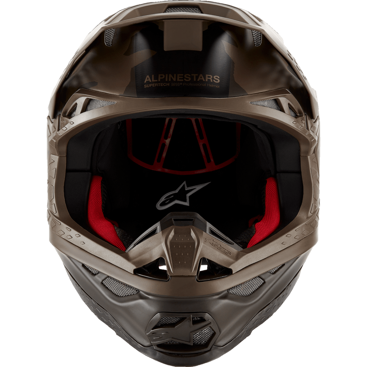 ALPINESTARS Supertech M10 Helmet Squad MIPS® Dark Brown/Gold Small 8302823839SM