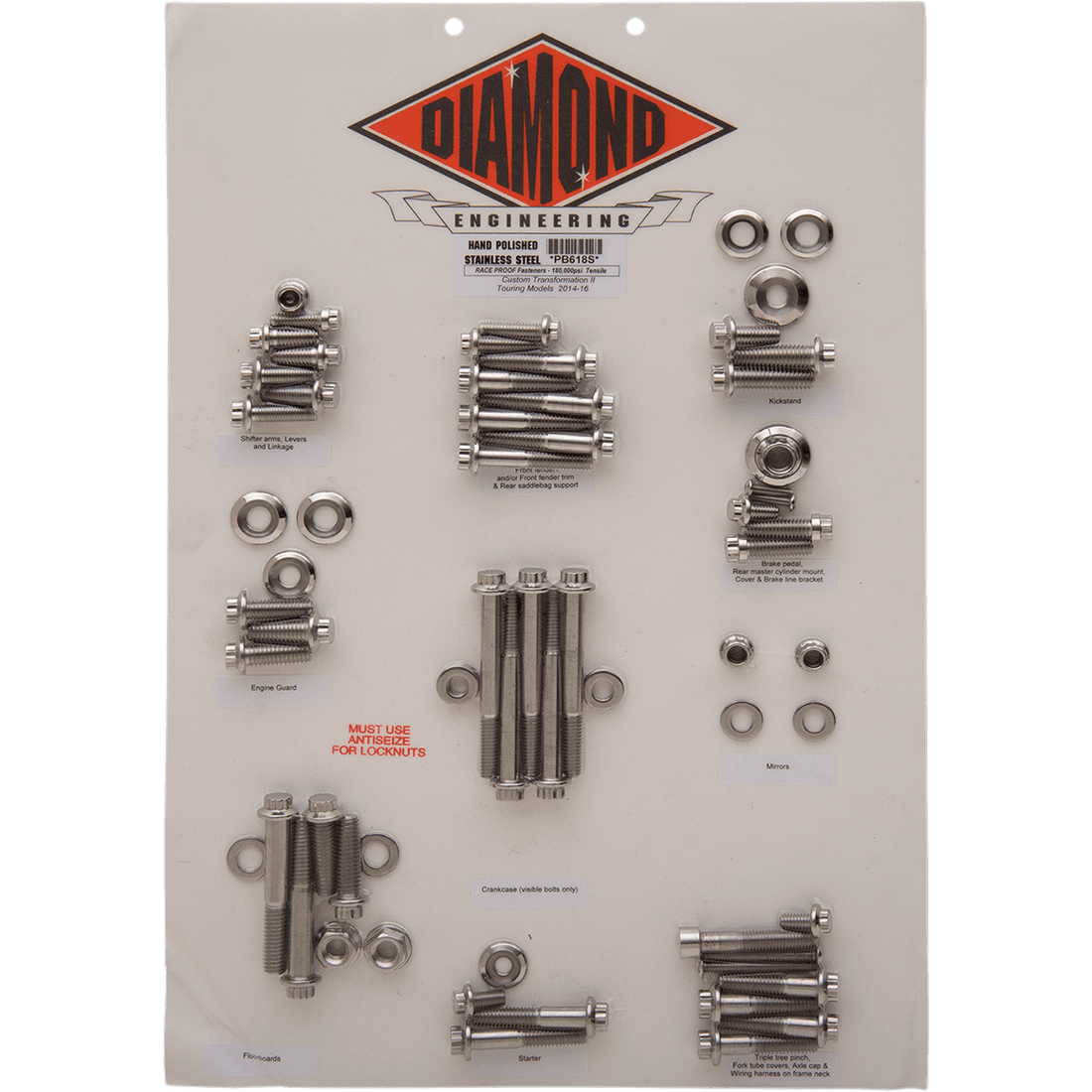 DIAMOND ENGINEERING Bolt Kit Transformation 12-Point