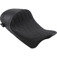 DRAG SPECIALTIES Forward Low Solo Seat Diamond Black Stitching FL '08-'23