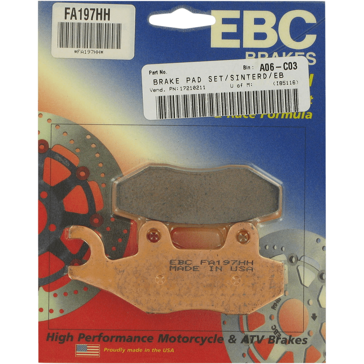 EBC HH Brake Pads FA197HH